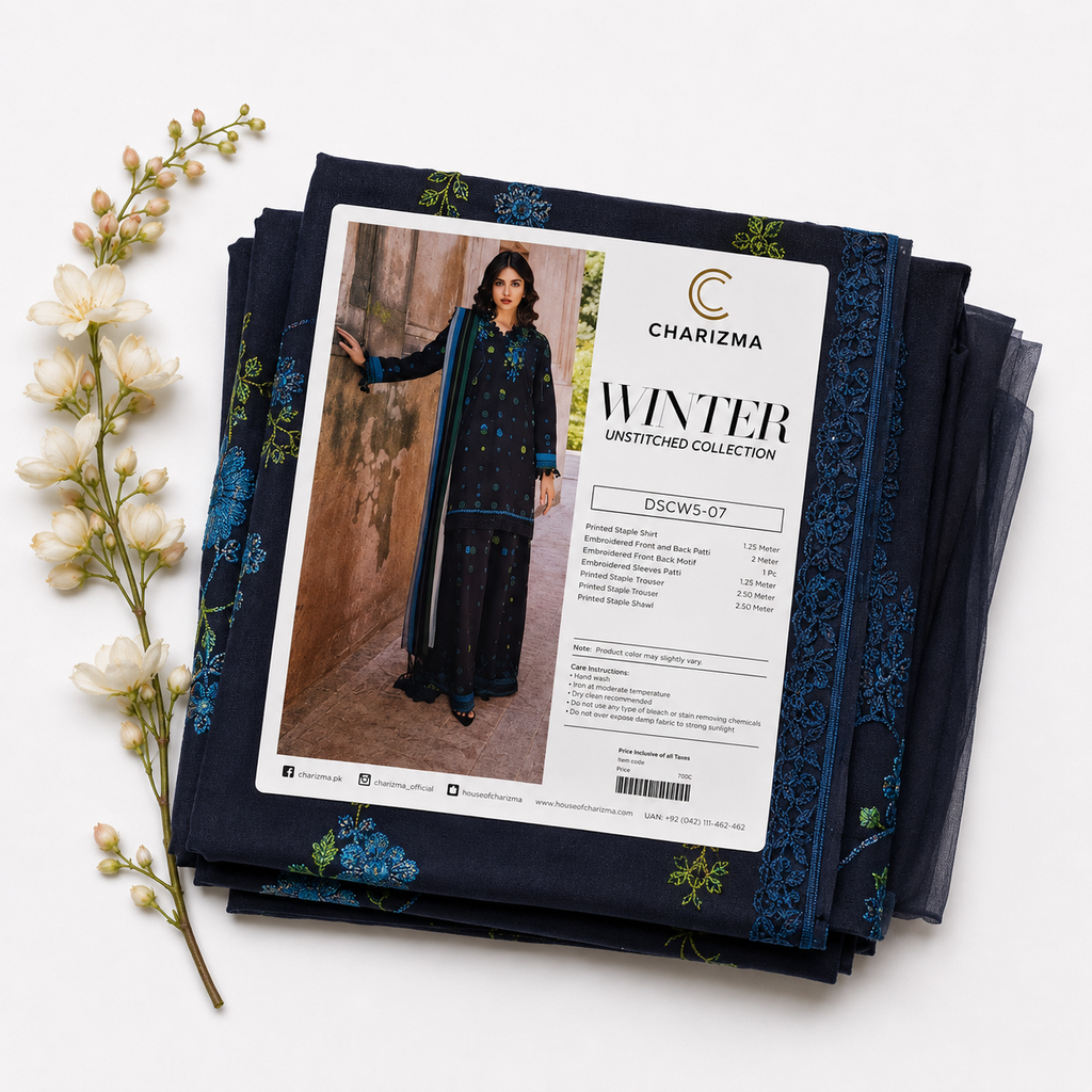 Charizma Embroidery Linen 3pc suits