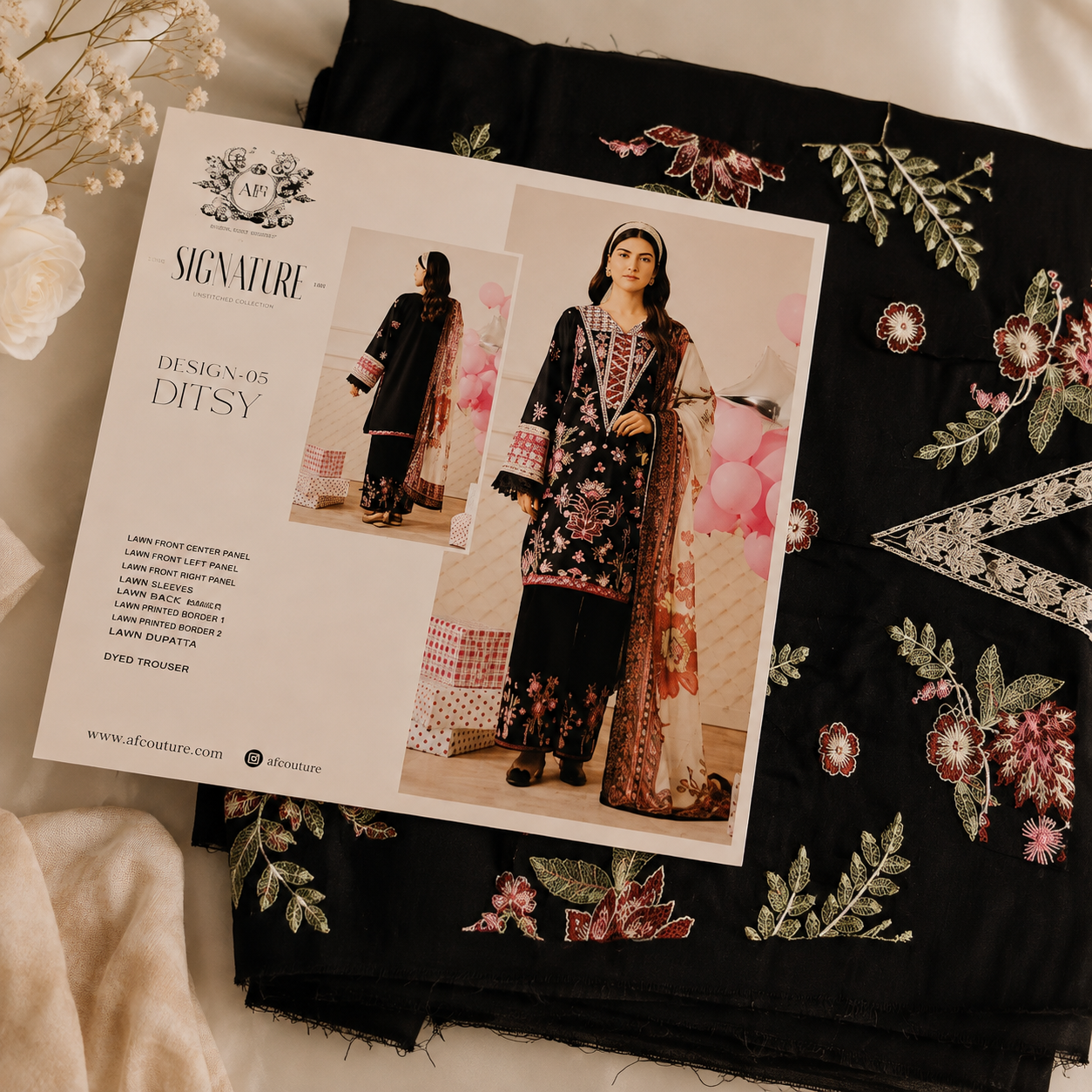 Ajr embroidery lawn 3pc suit
