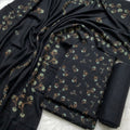 Marina 3-Piece Unstitched Suit with Pashmina Wool Shawl