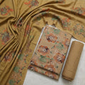 Marina 3-Piece Unstitched Suit with Pashmina Wool Shawl