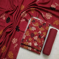 Marina 3-Piece Unstitched Suit with Pashmina Wool Shawl