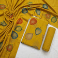 Marina 3-Piece Unstitched Suit with Pashmina Wool Shawl