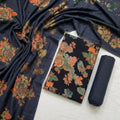 Marina 3-Piece Unstitched Suit with Pashmina Wool Shawl