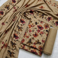 Marina 3-Piece Unstitched Suit with Pashmina Wool Shawl