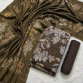 Marina 3-Piece Unstitched Suit with Pashmina Wool Shawl