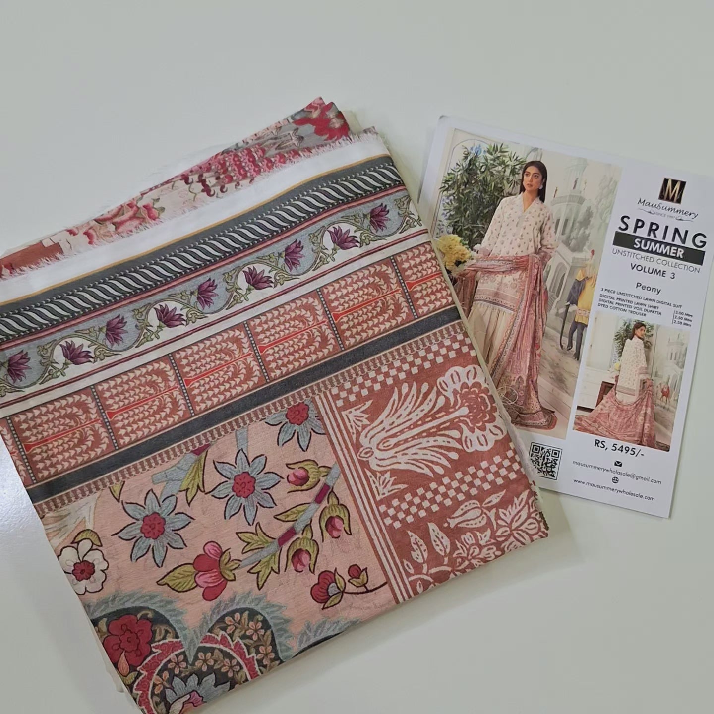 Mausummary lawn 3pc suit